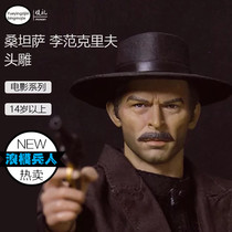 Golden Three Dartman 1 6 Western Cowboy Santanza Lee Van Cleef Head carving Spot(batch)