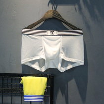 2-pack mesh underwear mens low waist boxer ultra-thin translucent fishnet eyes breathable elastic sports sexy four feet