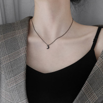  Necklace student party girl black moon necklace female ins cold wind clavicle chain Korean version of simple temperament student