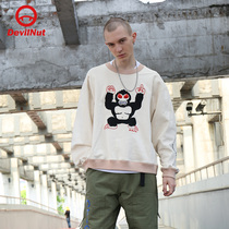 DEVIL NUT Tide brand demon 21 autumn and winter New Men and women couples loose round neck sweater DNFC ATO