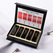 Birthday gift moisturizing lipstick set combination waterproof niche brand student cheap sample 5 sets