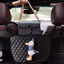  Car seat mesh bag pocket female car storage hanging bag Multi-function chair back storage bag Car bedding