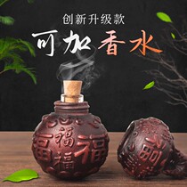 Car interior pendant high-grade creative insurance Ping An Fu Fu Maowood car gourd men rearview mirror pendant decoration