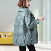 Loose large size and age short cotton padded clothes 2021 new winter middle-aged mother cotton padded jacket