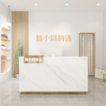 Clothing shop bar cashier simple modern womens clothing shop counter beauty salon Barber Shop light luxury front desk