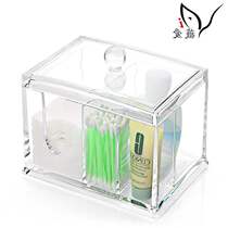 acrylic cosmetics storage box for desktop cotton swab boxes