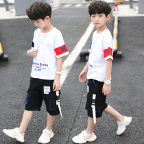 South Korean boy clothing boy summer clothing suit 2022 summers CUHK Tong Summer Korean version of the ocean handsome short sleeves Two sets