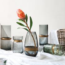 Roman mom modern minimalist glass vase emulated flower arrangement ware Ins soft fit swing piece
