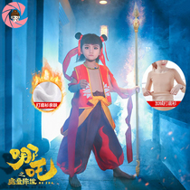 Which Devils Magic Child Downfall Cos Clothes Wig Performance Wear little Nacha cosplay male and female childrens full set of ancient clothes