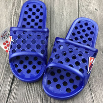 2021 New Korean version of Joker plastic flat hole comfortable breathable non-slip non-smelly foot toilet Bath mens slippers