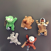 Recommended for export cute animals animal refrigerator stickers plush refrigerator magnets to know animals six options