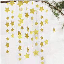 The opening of the school Golden Star flower hanging decoration shop window wedding room wedding scene decoration supplies birthday party
