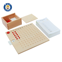 Tiger Day Montessori professional mathematics teaching aids single-digit multiplication operation Montessori multiplication board and work paper