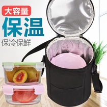 Lunch box bag Insulation tote bag Waterproof Bento bag Snack bag Aluminum film Oxford cloth square with rice stew pot cover