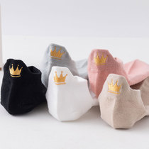 Socks Children Short Socks Spring Summer Thin white cotton breathable Ins damp low Gang light mouth Short-cylinder Hollowed-out Mesh Boat Socks