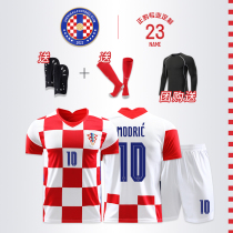 Croatian Jersey 2020 21 national team football suit suit men adult children competition team uniform diy custom