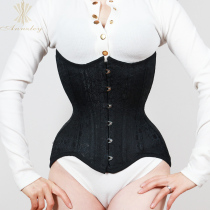Annzley new steel bone corset long waist waist girdle waist extension corset double steel bone tights