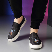 2020 spring and summer new mens shoes breathable canvas shoes net red board shoes Korean version of leisure pedal lazy loafers tide shoes