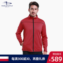 American PT Golf long sleeve jacket men spring casual stretch sweater stand collar jacket Golf Ball dress