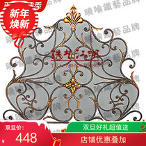 Popular mobile office Fujian iron European style new white black partition front screen can be customized fireplace
