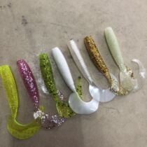 Luya single-tailed soft worm maggots Luya fake bait 10-pack