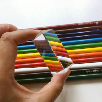 Prism childrens optical rainbow refraction early education toys youth science experiment physics teaching equipment 82