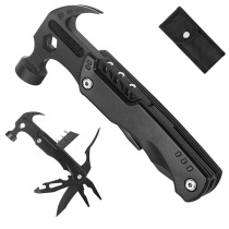 Spot multifunctional claw hammer pliers outdoor camping nail Hammer Multi-Purpose Folding tool knife pliers life-saving knocking hammer