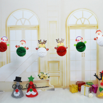 Christmas paper Lola flower decoration Wondenier Festival Kindergarten Bar KTV store hanging decorated color with hanging decoration atmosphere arrangement