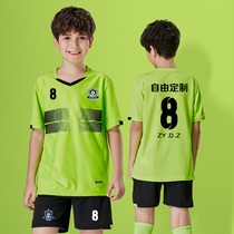 Summer childrens football suits girls boys uniforms female primary school students sports football training uniforms