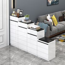 Shoe cabinet home door porch cabinet simple modern paint large capacity partition cabinet double-sided high and low combination Hall Cabinet