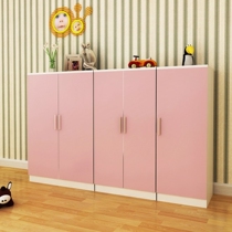 Low wardrobe 1 5 meters 1 2 meters high balcony locker 2 door simple cabinet short cabinet solid wood childrens combination wardrobe