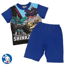 Spot Japan West Pine House New Trunk Deformation Robot Short Sleeve Shorts Suit Train Perimeter T-shirt Boy