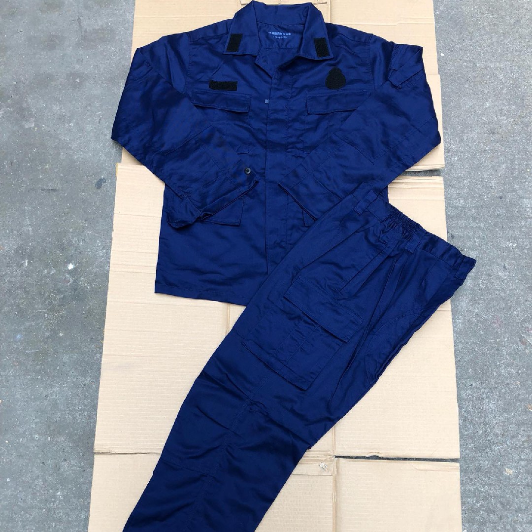 Flame blue summer combat training suit outdoor work training suit