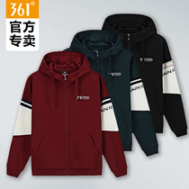 361 mens clothing sports necropolis 2022 spring new cardiovert sweatshirt 361-degree mens sportswear casual jacket
