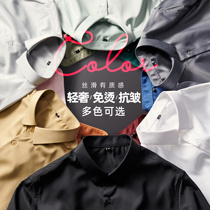 2021 Spring and Autumn New Non-iron casual Joker Long Sleeve Shirt Men Business Dress Korean Mens Shirt Handsome