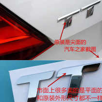 audi TTS car rear letter logo modification audi sports version personality three-dimensional special TT letter sticker 3D logo