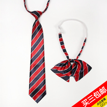 Korean version of middle school students primary school students childrens school uniforms uniform shirts British ties collars bow ties boys and women