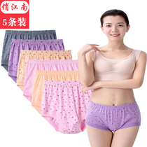 Middle-aged and elderly underwear women cotton mother old man high waist plus fat plus size loose triangle shorts women cotton trousers