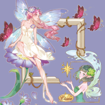 Girl original hand account Beautiful dream Child Washi tape Special oil Flower Elf II Midsummer Nights Dream