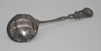 Incense bar-Western German Hildesheim Hildesheim rose pattern silver spoon