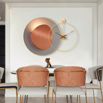 Modern simple restaurant decorative painting Creative circular dining room with light extravagant wind table sideboard decorative mural wall painting