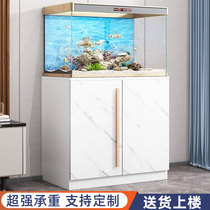 Fish tank base cabinet base living room non-solid wood porch fish tank rack supports custom home partition fish tank cabinet base cabinet