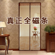 Whole magnetic strip anti-mosquito door curtain sand door secret net hole-free installation summer anti-fly door curtain outdoor thickening encryption