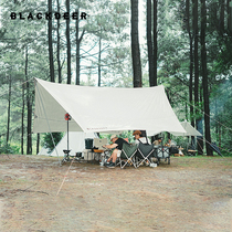 Black deer outdoor super large canopy ultra-light rainproof sunscreen canopy cloth portable camping tent awning pergola