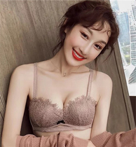 The underwear woman suit is thin down thick and gathered without steel ring small breasted sexy upper to collect the side milk lace florin side anti-sagging