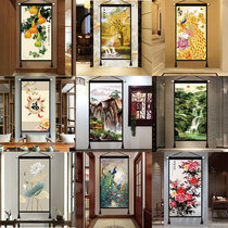 The porch cloth art hanging painting new Chinese style Chinese wind Wall Wall cloth living room hanging carpet painting corridor channel decorative painting cloth thick