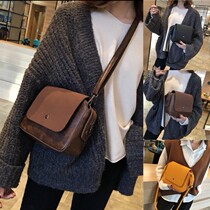 Hong Kong bag women's bag new 2021 fashion messenger bag foreign style Joker autumn and winter flagship shoulder leather small square bag