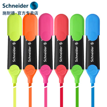 Germany Schneider Schneider highlighter 150 color marker pen Students draw key office large capacity environmental protection bold marker notebook number pen 5mm multi-color optional marker pen