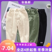 Childrens trousers boys casual pants 2021 new small and medium childrens pants baby pants spring and autumn 2-8 years old