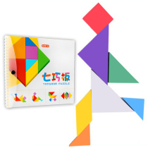 Large magnetic tangram intelligence puzzle drawing board Childrens educational toys Girl boy 3-6 primary school game